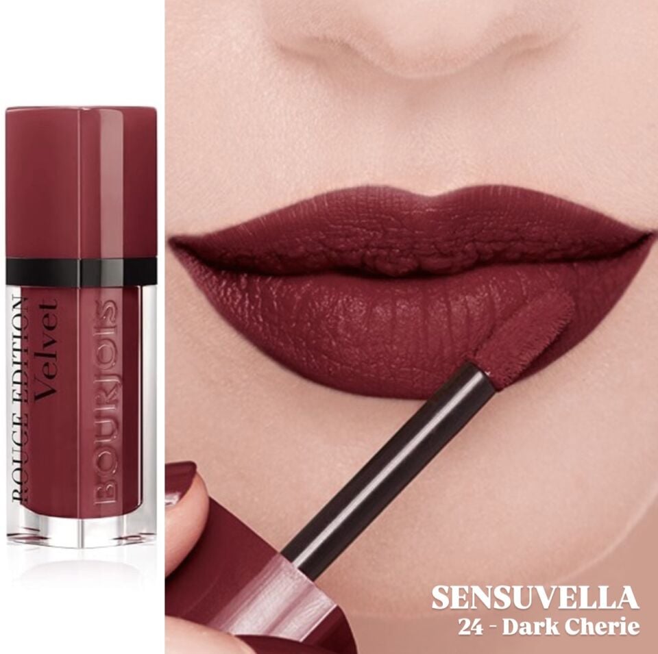BOURJOIS - Rouge Edition Velvet Liquid Lipstick - 24 Dark Cherie