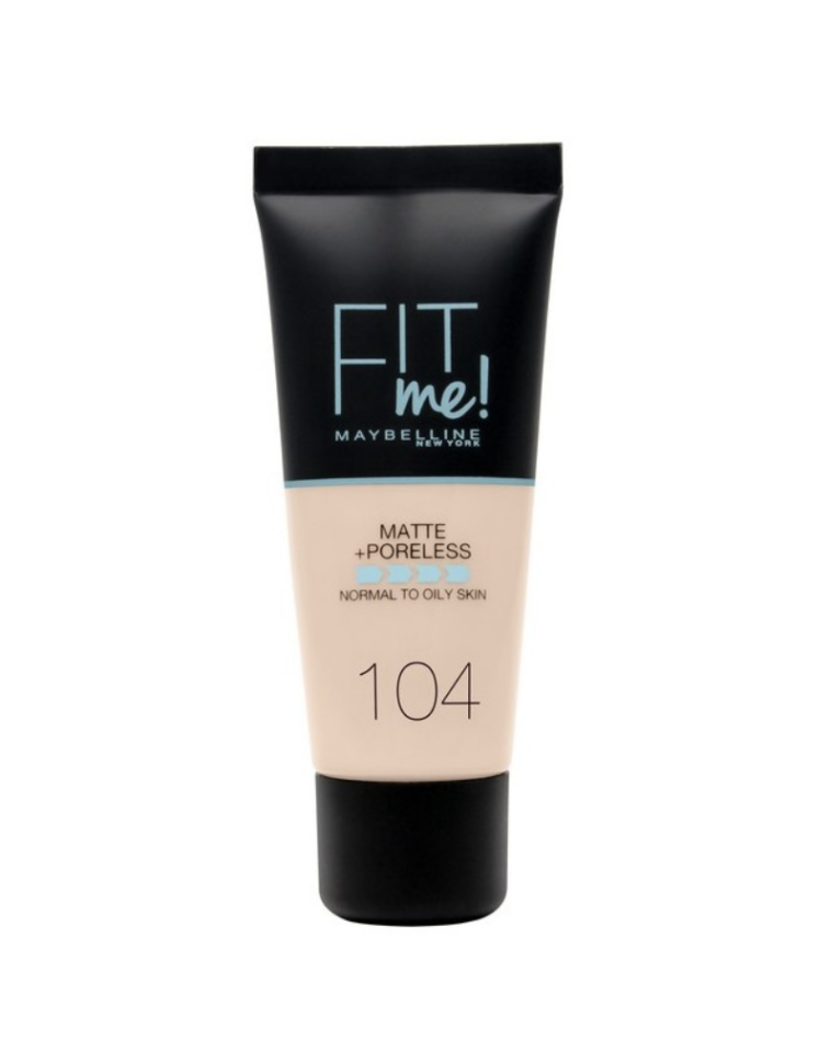 MAYBELLINE - Fit Me Matte & Poreless Foundation 30 ml - 104 Soft Ivory