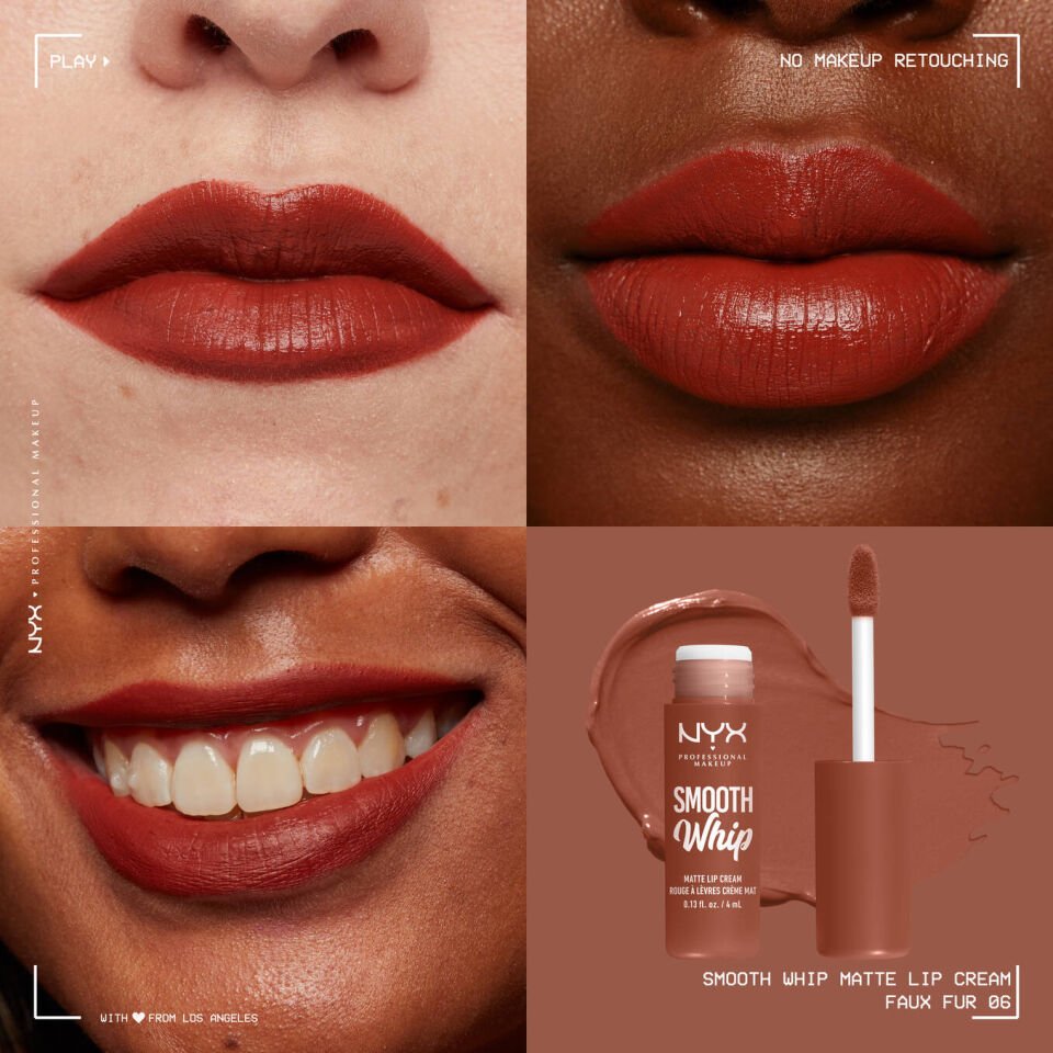 NYX - Smooth Whip Matte Lip Cream - 06 Faux Fur