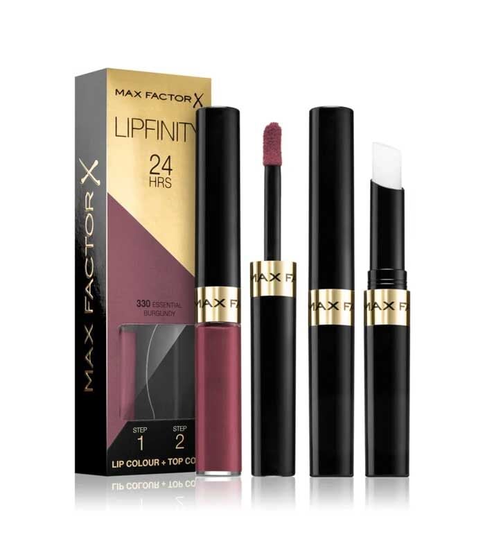 MAX FACTOR - Lipfinity 24H Gilded Edition Lipcolor - 330 Essential Burgundy