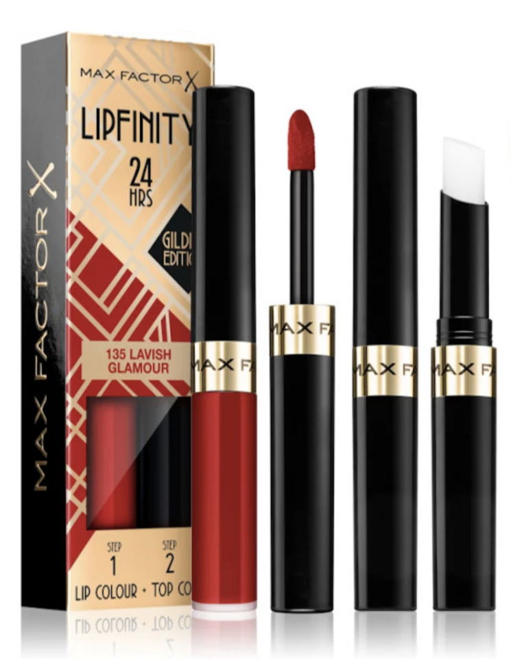 MAX FACTOR - Lipfinity 24H Gilded Edition Lipcolor - 135 Lavish Glamour