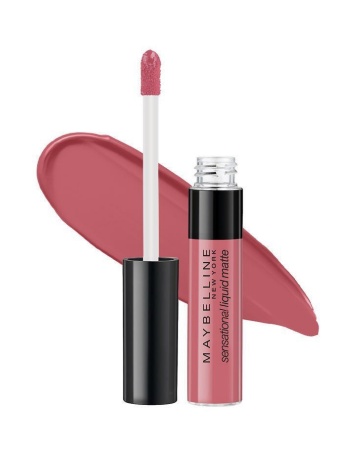 MAYBELLINE - Sensational Liquid Matte Lipstick - 04 Easy Berry