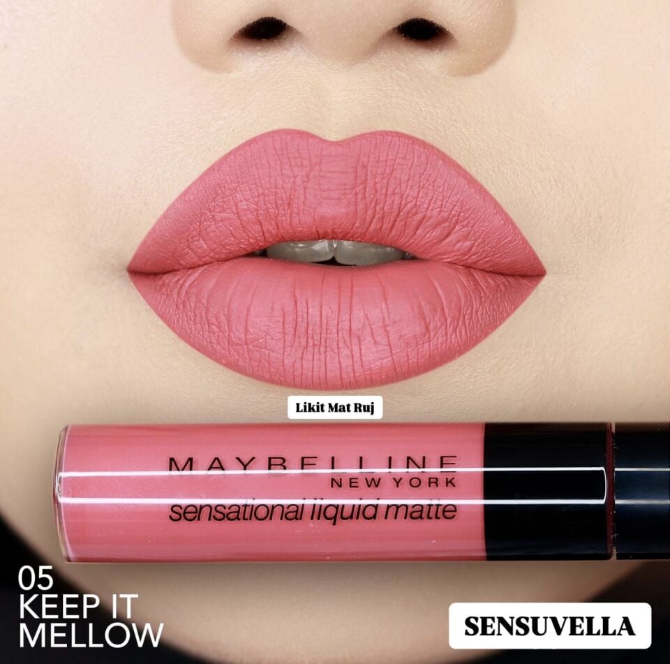 MAYBELLINE - Sensational Liquid Matte Lipstick - 05 Keep It Mellow