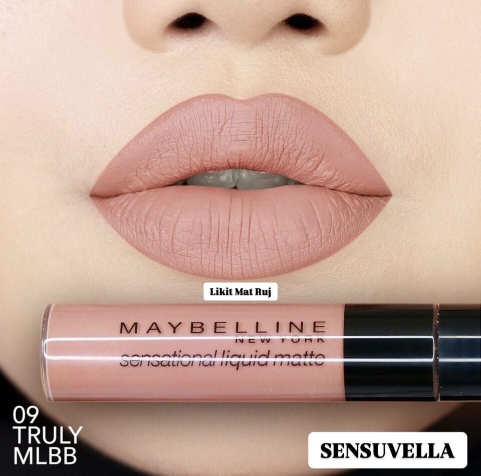 MAYBELLINE - Sensational Liquid Matte Lipstick - 09 Truly Mlbb