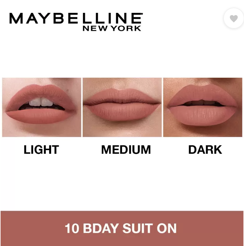 MAYBELLINE - Sensational Liquid Matte Lipstick - 10 Bday Suit On