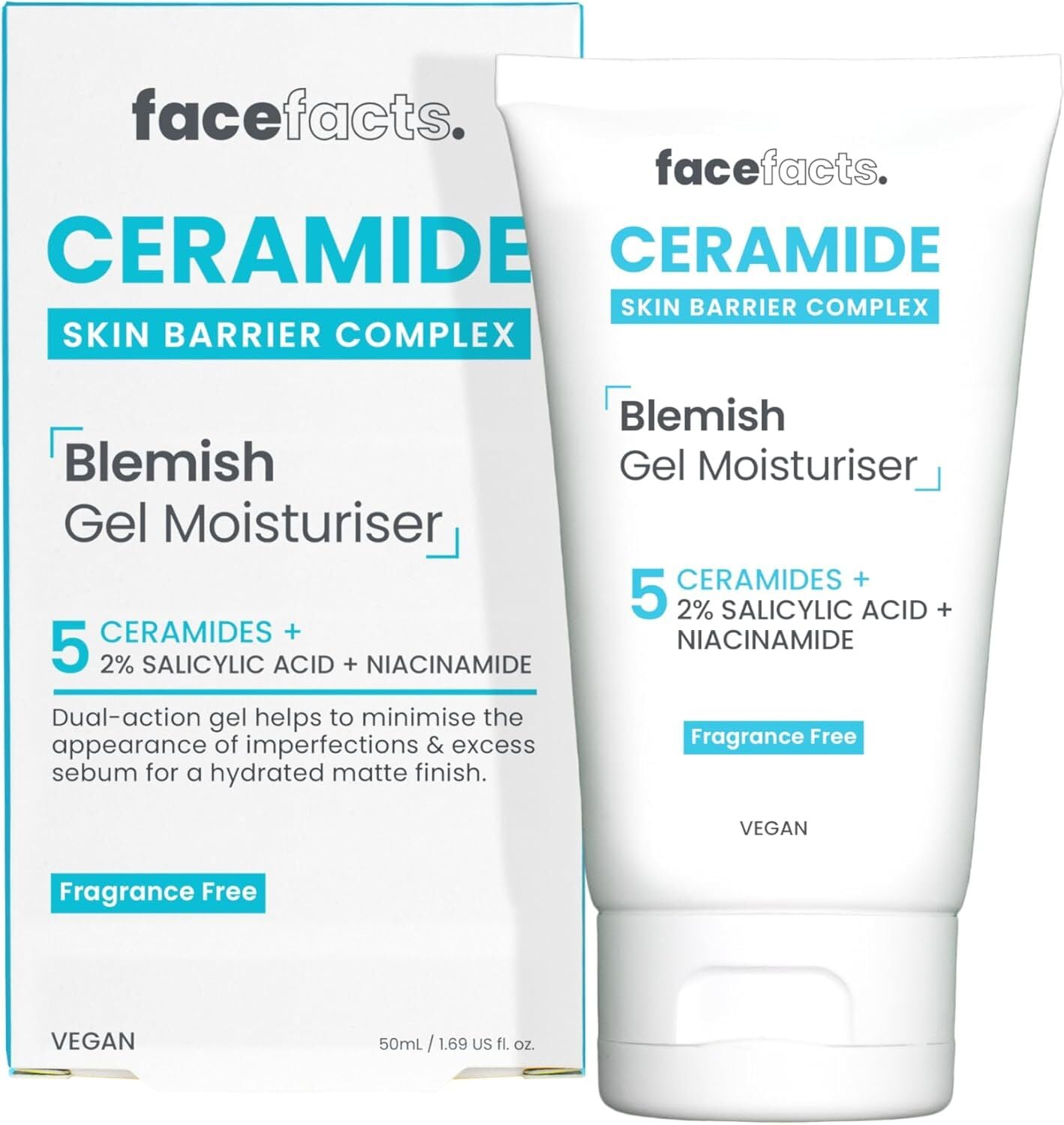 FACE FACTS - Ceramide Blemish Gel Moisturiser - 50ml