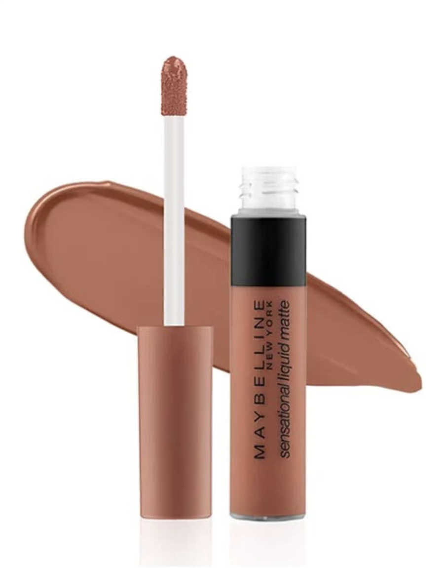 MAYBELLINE - Sensational Liquid Matte Lipstick - Nu 02 Strip It Off