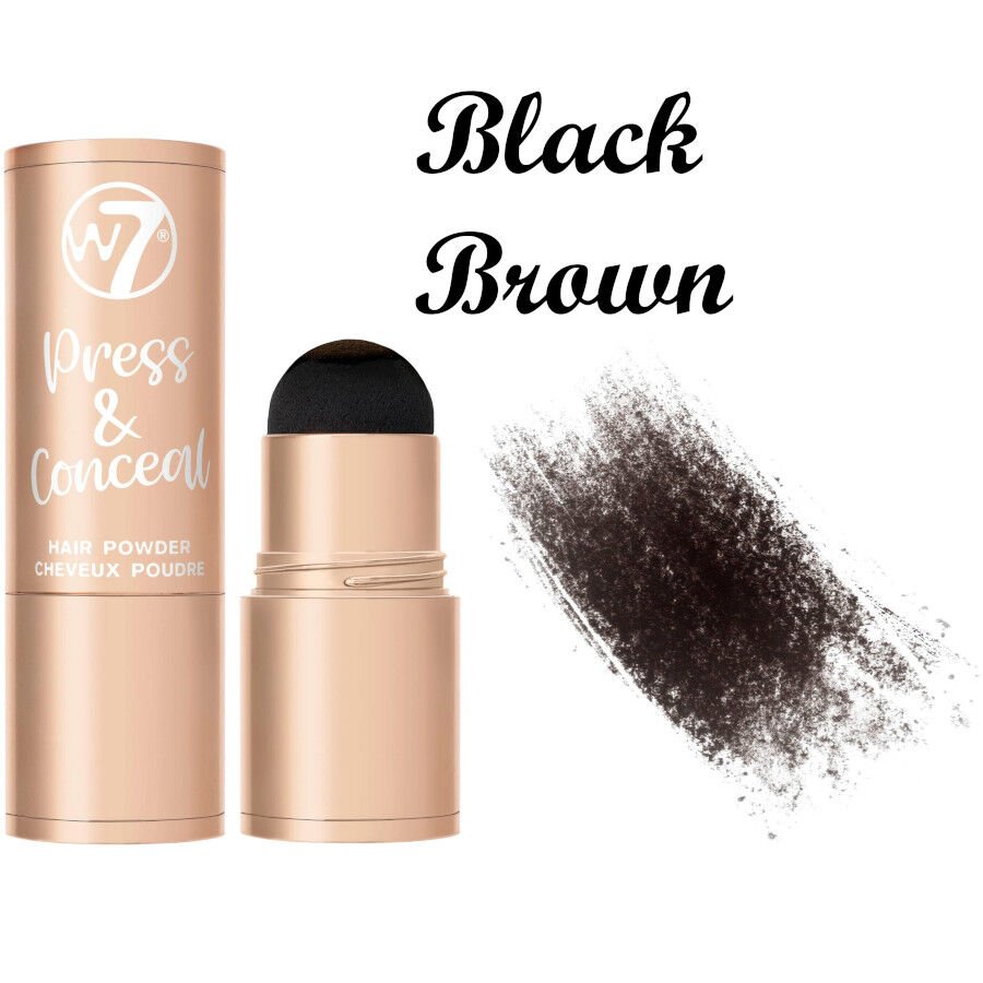 W7 - Press & Conceal Hair Powder Stick - Black Brown