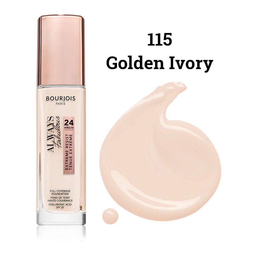 BOURJOIS - Always Fabulous 24HR Foundation 30ml - 115 Golden Ivory