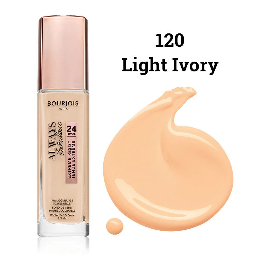 BOURJOIS - Always Fabulous 24HR Foundation 30ml - 120 Light Ivory