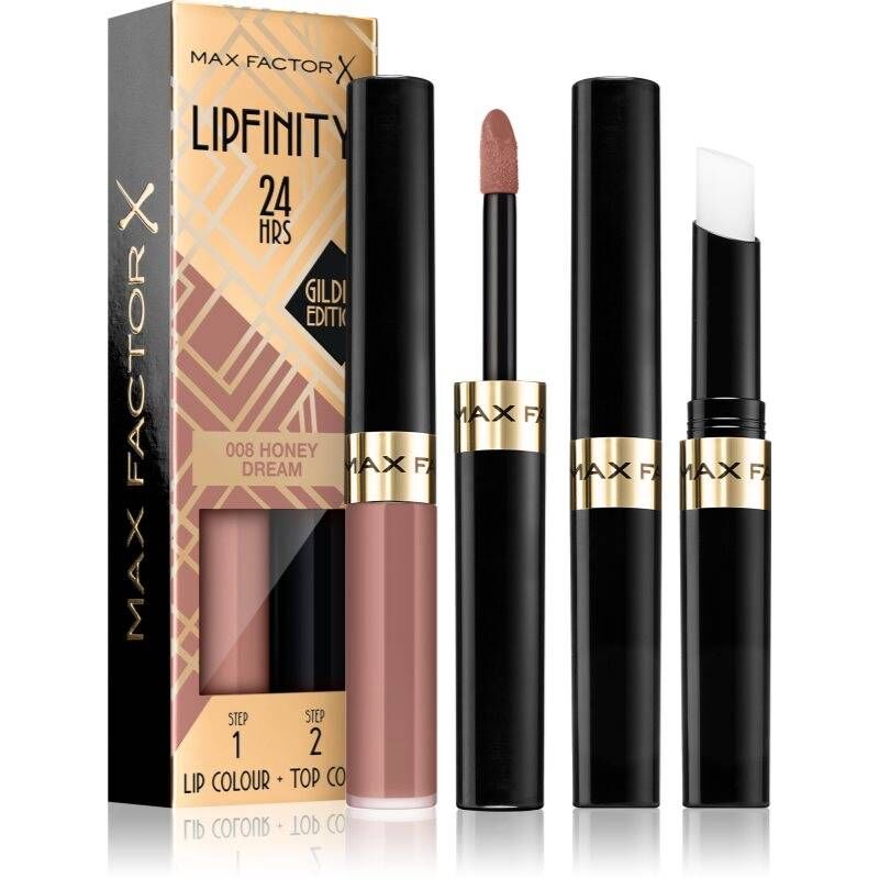 MAX FACTOR - Lipfinity 24H Gilded Edition Lipcolor - 008 Honey Dream