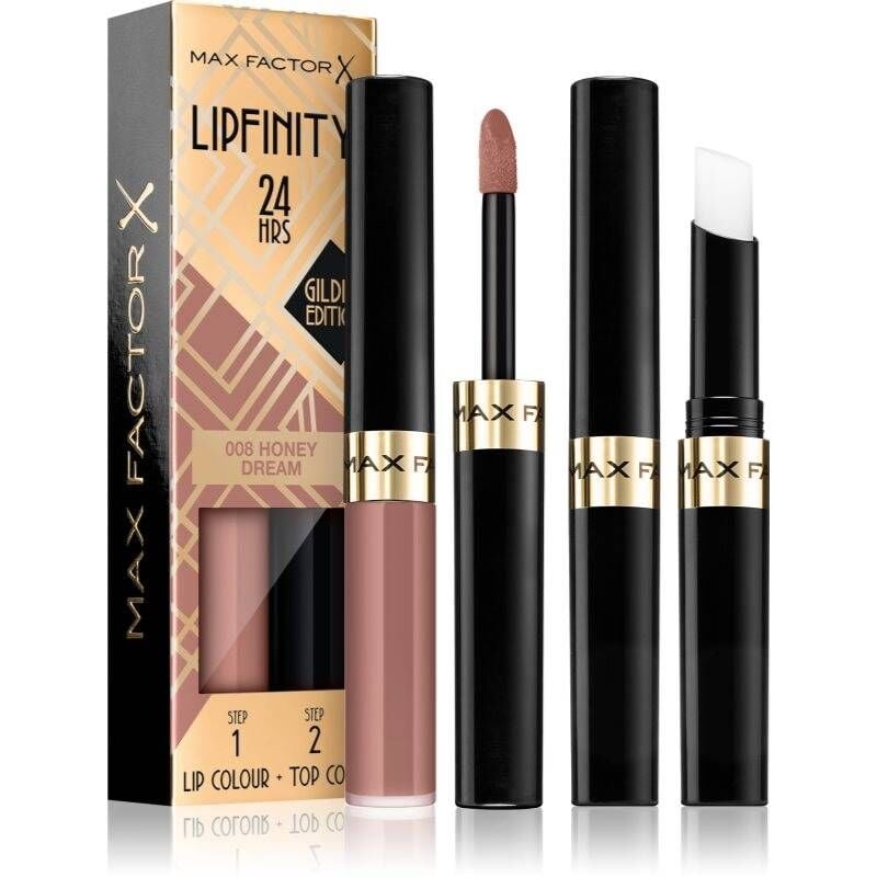 MAX FACTOR - Lipfinity 24H Gilded Edition Lipcolor - 008 Honey Dream