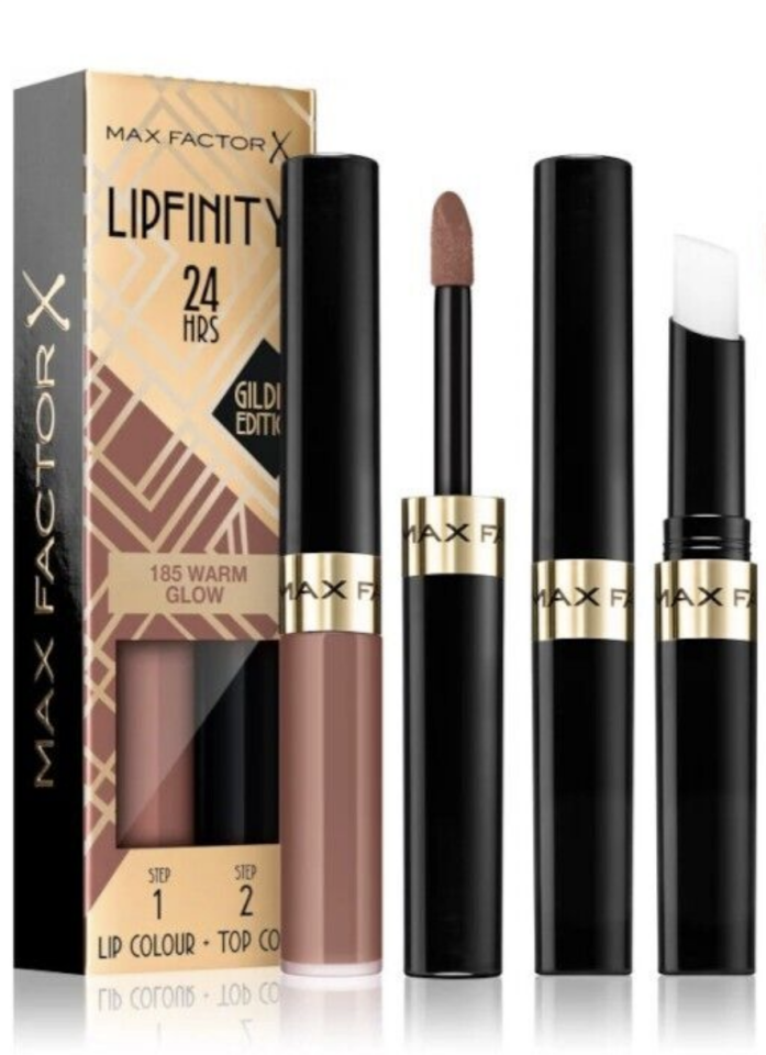 MAX FACTOR - Lipfinity 24H Gilded Edition Lipcolor - 185 Warm Glow