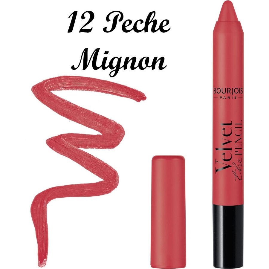 BOURJOIS - Velvet The Pencil Matte Lipstick - 12 Peche Mignon