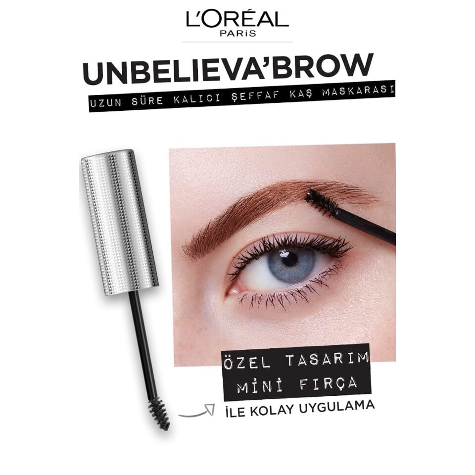 L'OREAL - Unbelieva Brow Longwear Top Coat Gel - Clear