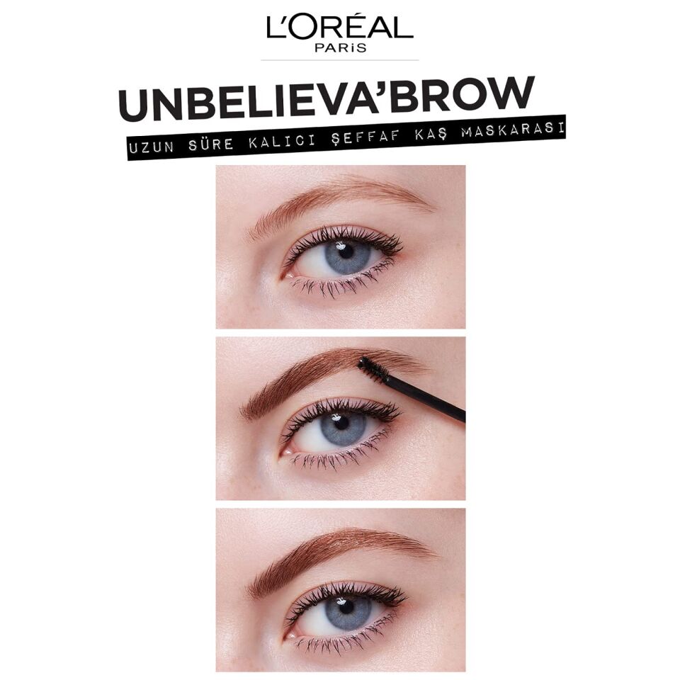 L'OREAL - Unbelieva Brow Longwear Top Coat Gel - Clear