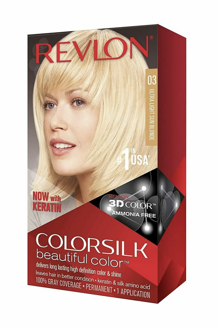 REVLON - Colorsilk Beautiful Permanent Hair Color - 03 Ultra Light Sun Blonde