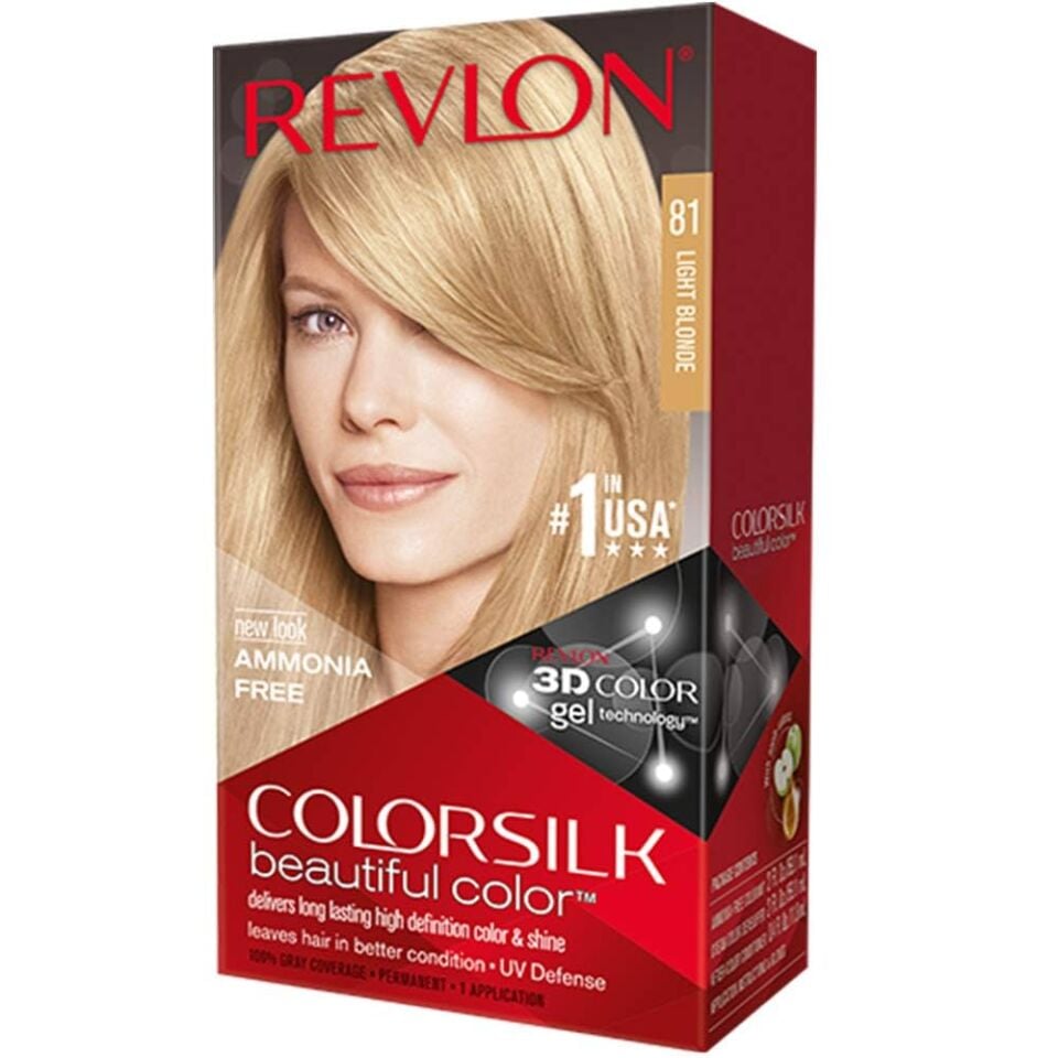 REVLON - Colorsilk Beautiful Permanent Hair Color - 81 Light Blonde