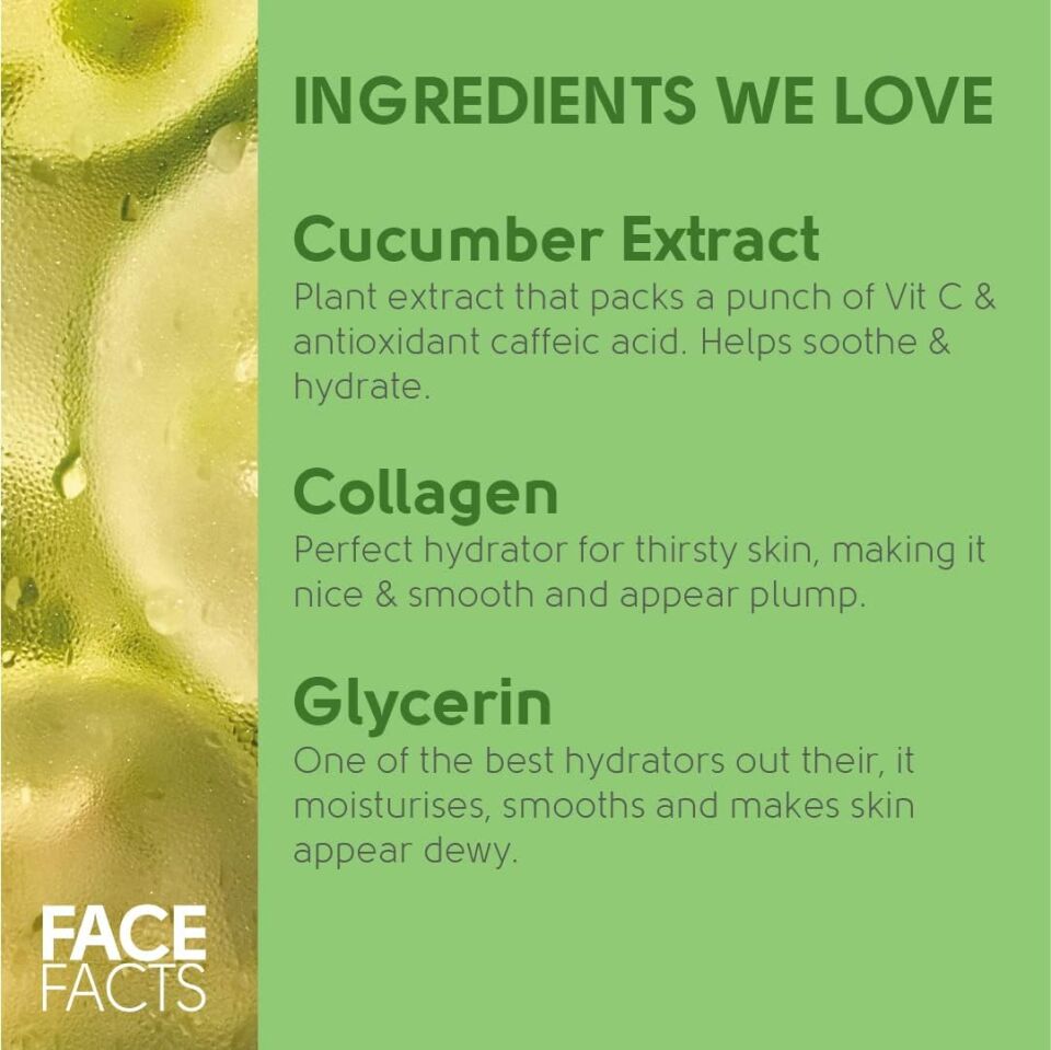 FACE FACTS - Soothe Puffy Tired Eyes Gel Eye Patches - 4 Pairs