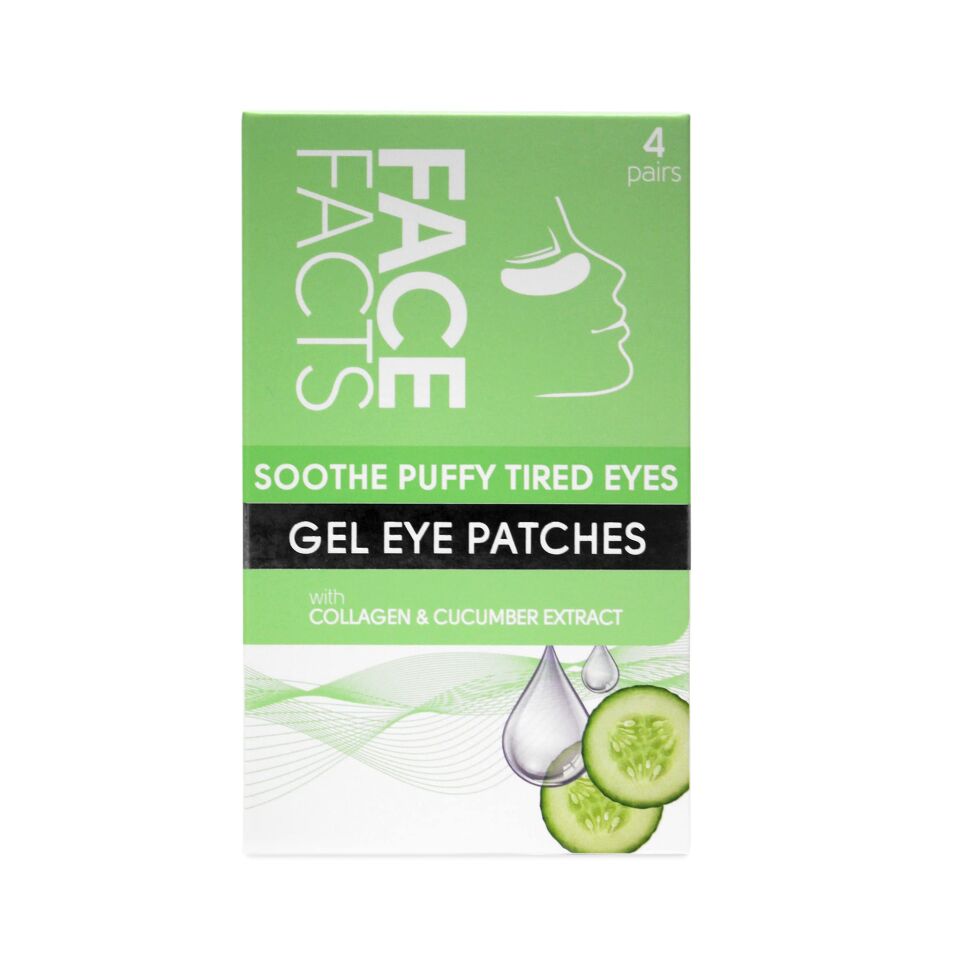 FACE FACTS - Soothe Puffy Tired Eyes Gel Eye Patches - 4 Pairs