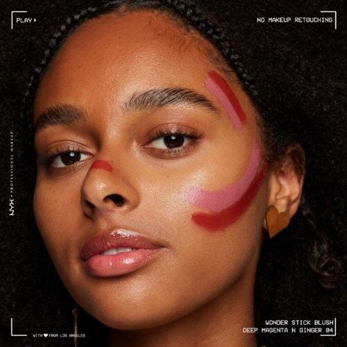 NYX - Wonder Stick Dual-Ended Cream Blush Stick - 04 Deep Magenta + Ginger