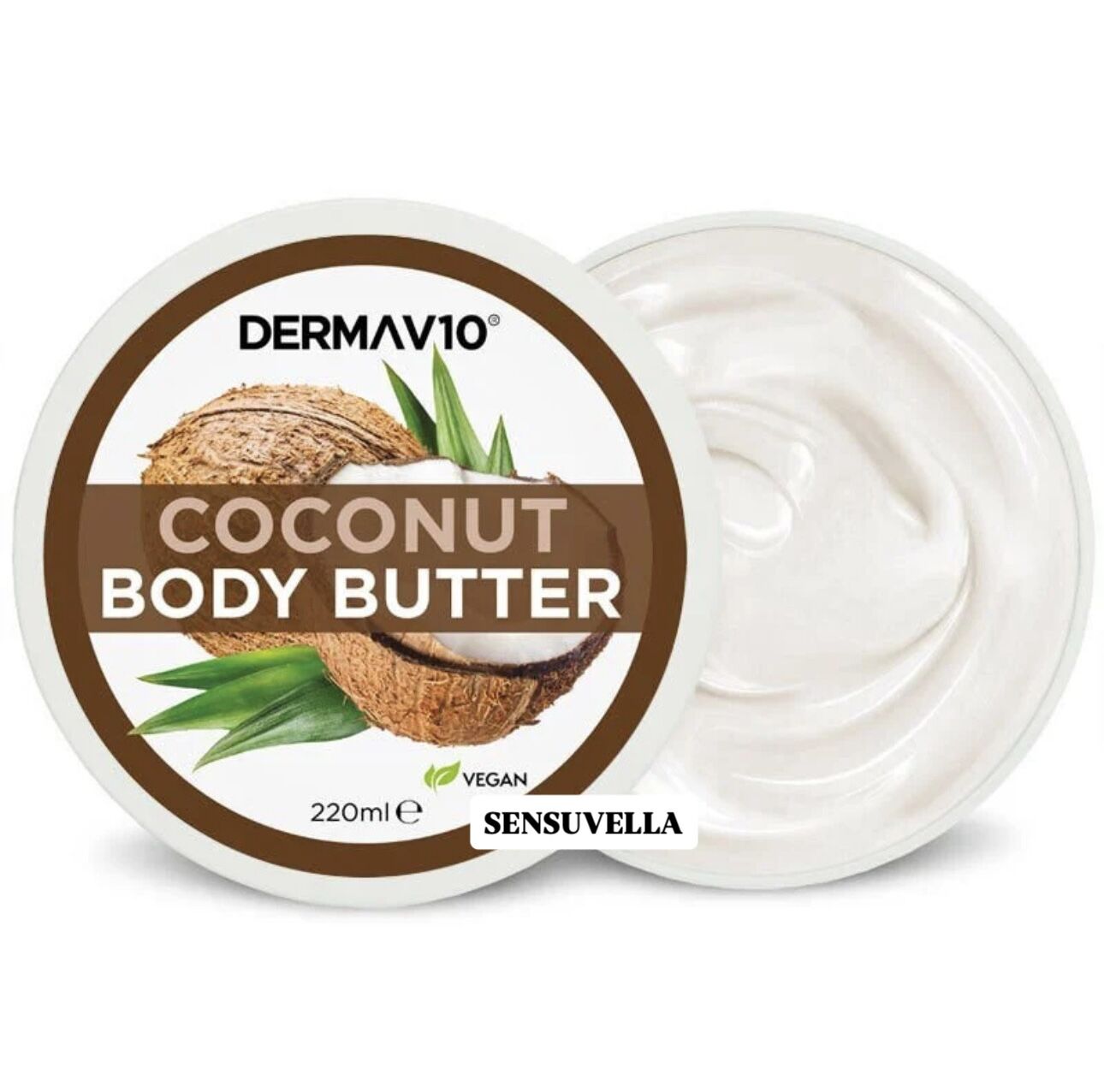 DERMAV10 - Body Butter 220ml - Coconut