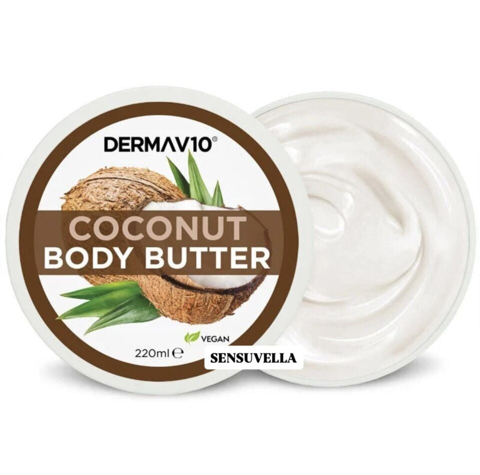 DERMAV10 - Body Butter 220ml - Coconut