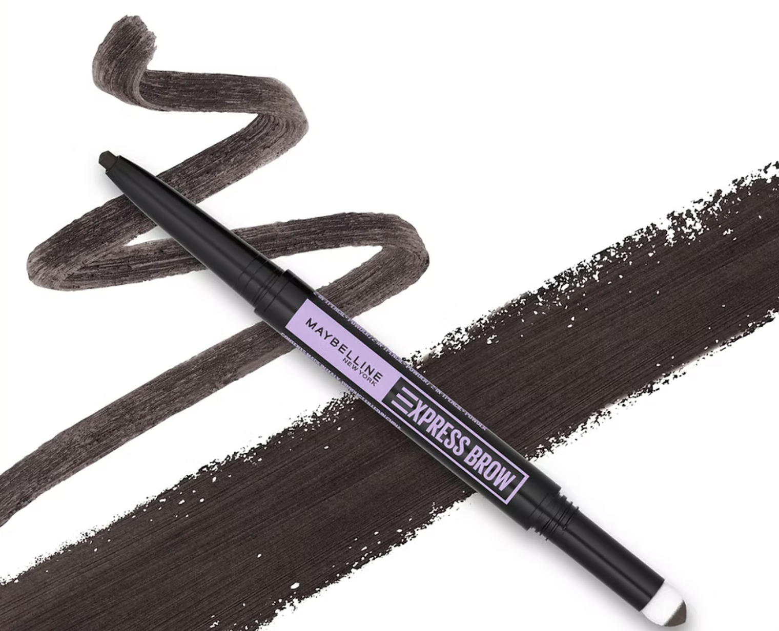 MAYBELLINE - Express Brow Satin Duo Pen - 05 Black Brown