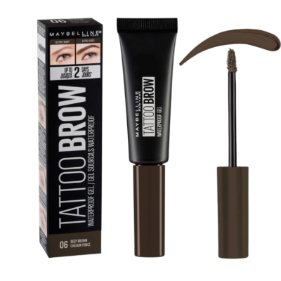MAYBELLINE - Tattoo Brow Waterproof Eyebrow Gel - 06 Deep Brown