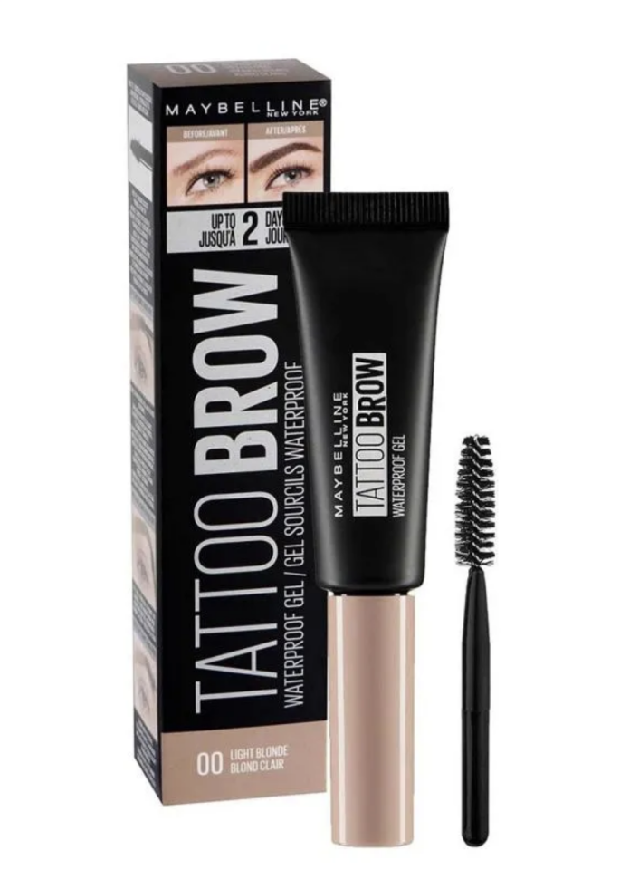 MAYBELLINE - Tattoo Brow Waterproof Eyebrow Gel - 00 Light Blonde