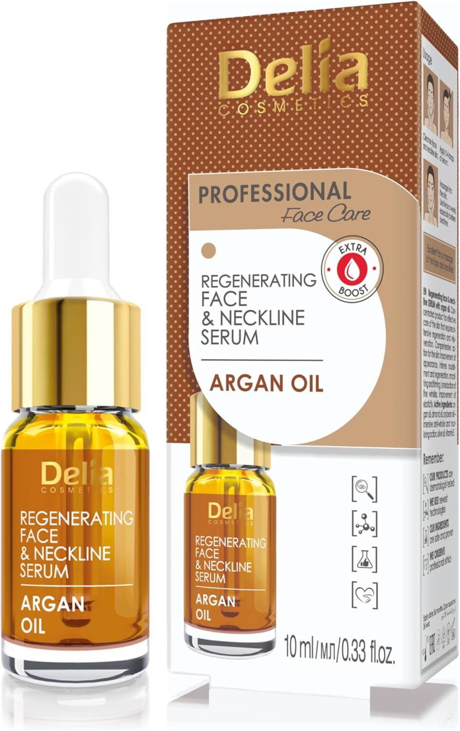 DELIA - Regenerating Face & Neckline Serum Argan Oil - 10ml