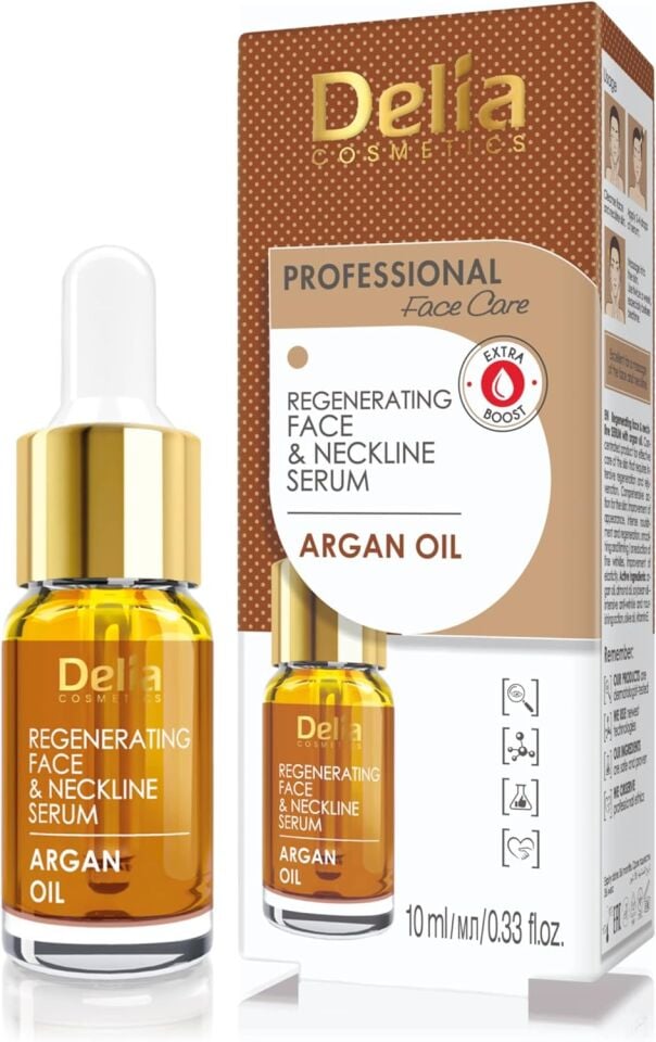 DELIA - Regenerating Face & Neckline Serum Argan Oil - 10ml