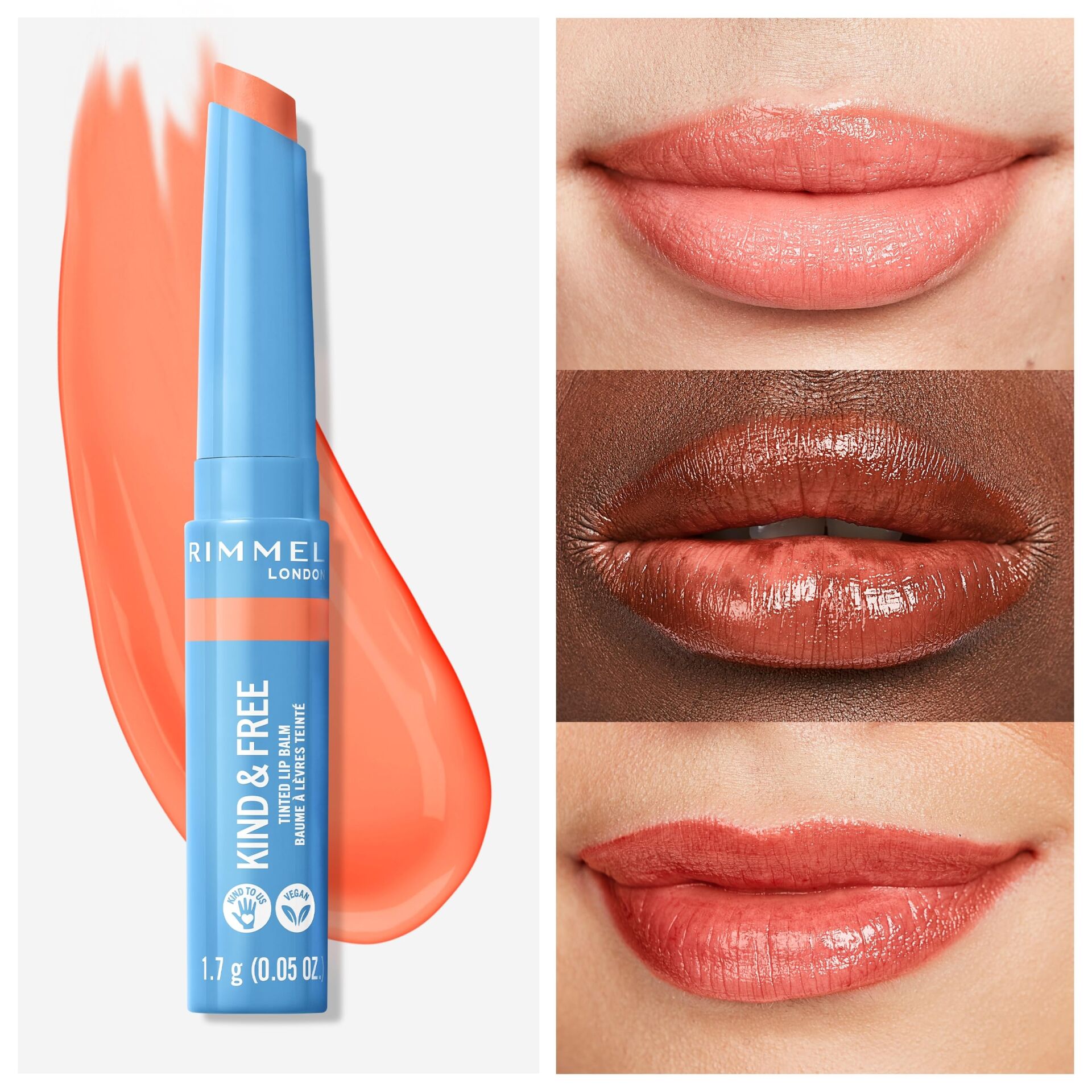 RIMMEL - Kind & Free Tinted Lip Balm - 003 Tropical Spark