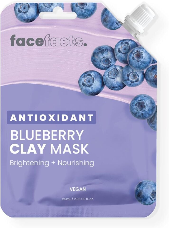 FACE FACTS - Antioxidant Blueberry Clay Mask - 60ml