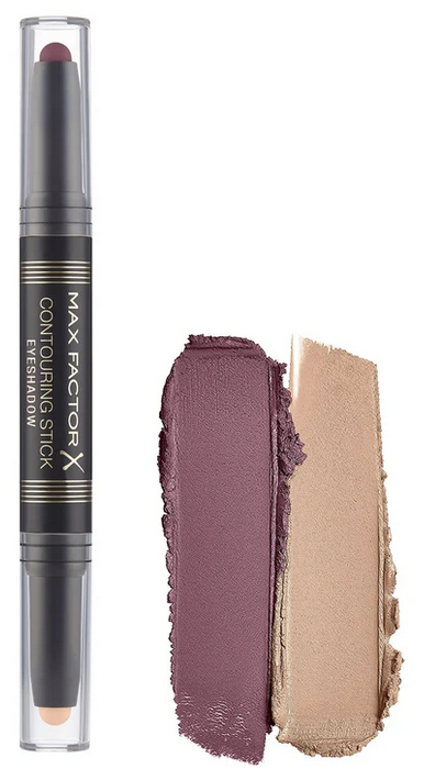 MAX FACTOR - Contouring Stick Eyeshadow - Pink Sand & Burgundy