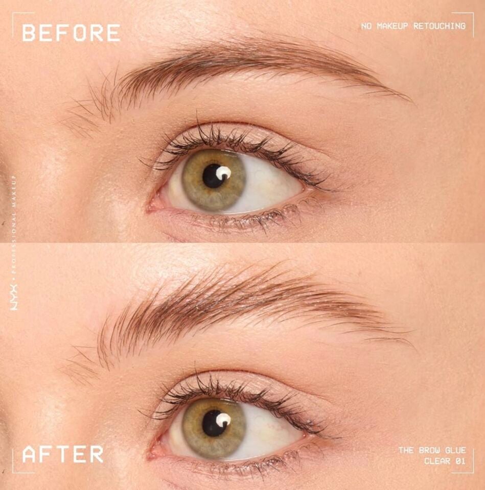 NYX - The Brow Glue Extreme Hold Eyebrow Gel - Clear
