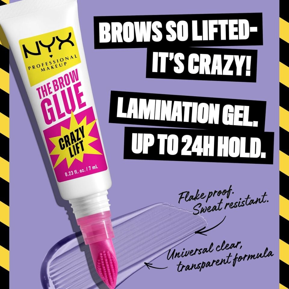 NYX - The Brow Glue Crazy Lift Eyebrow Gel - Clear