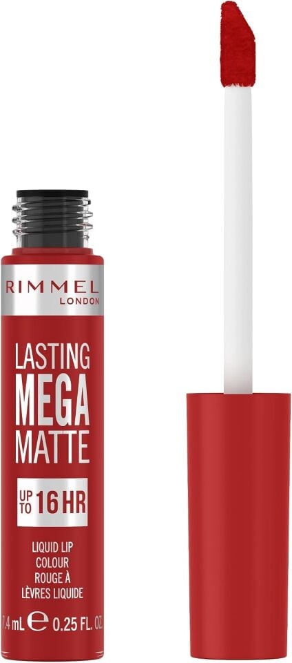 RIMMEL - Lasting Mega Matte Liquid Lip Colour - 500 Fire Starter