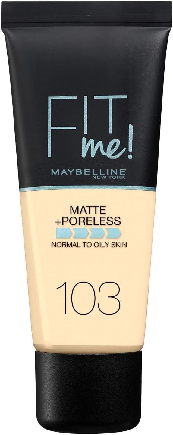 MAYBELLINE - Fit Me Matte & Poreless Foundation 30 ml - 103 Pure Ivory