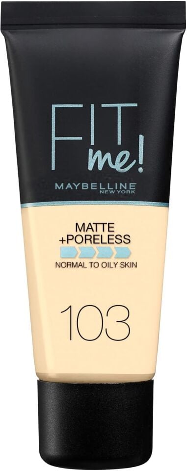 MAYBELLINE - Fit Me Matte & Poreless Foundation 30 ml - 103 Pure Ivory