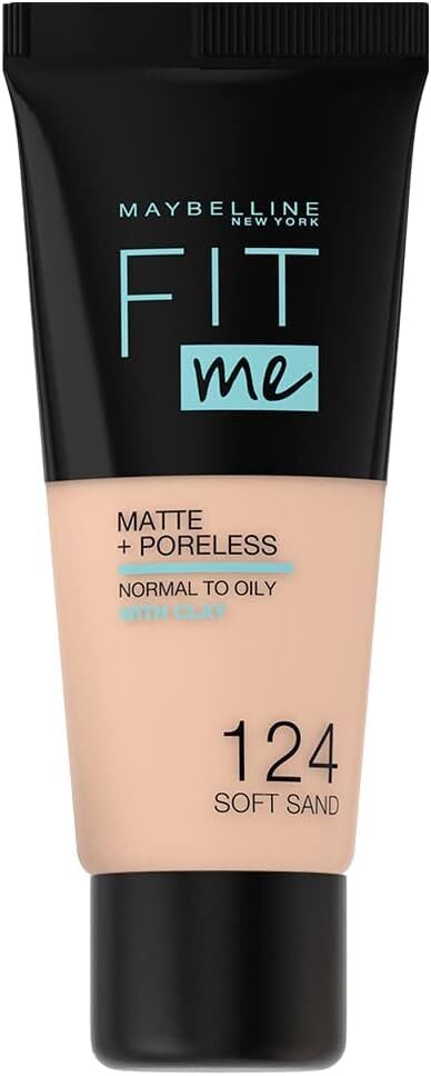 MAYBELLINE - Fit Me Matte & Poreless Foundation 30 ml - 124 Soft Sand